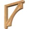 Ekena Millwork Westlake Craftsman Rough Sawn Bracket w/ Offset Brace, Western Red Cedar, 6"W x 44"D x 44"H BKT0604X44X44WTL04RWR - alternate 1
